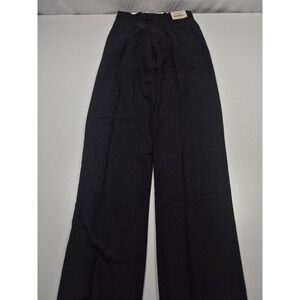 VTG Howell Dress Pants Mens 30x36 Gray Flax Blend Pleated Straight Unhemmed